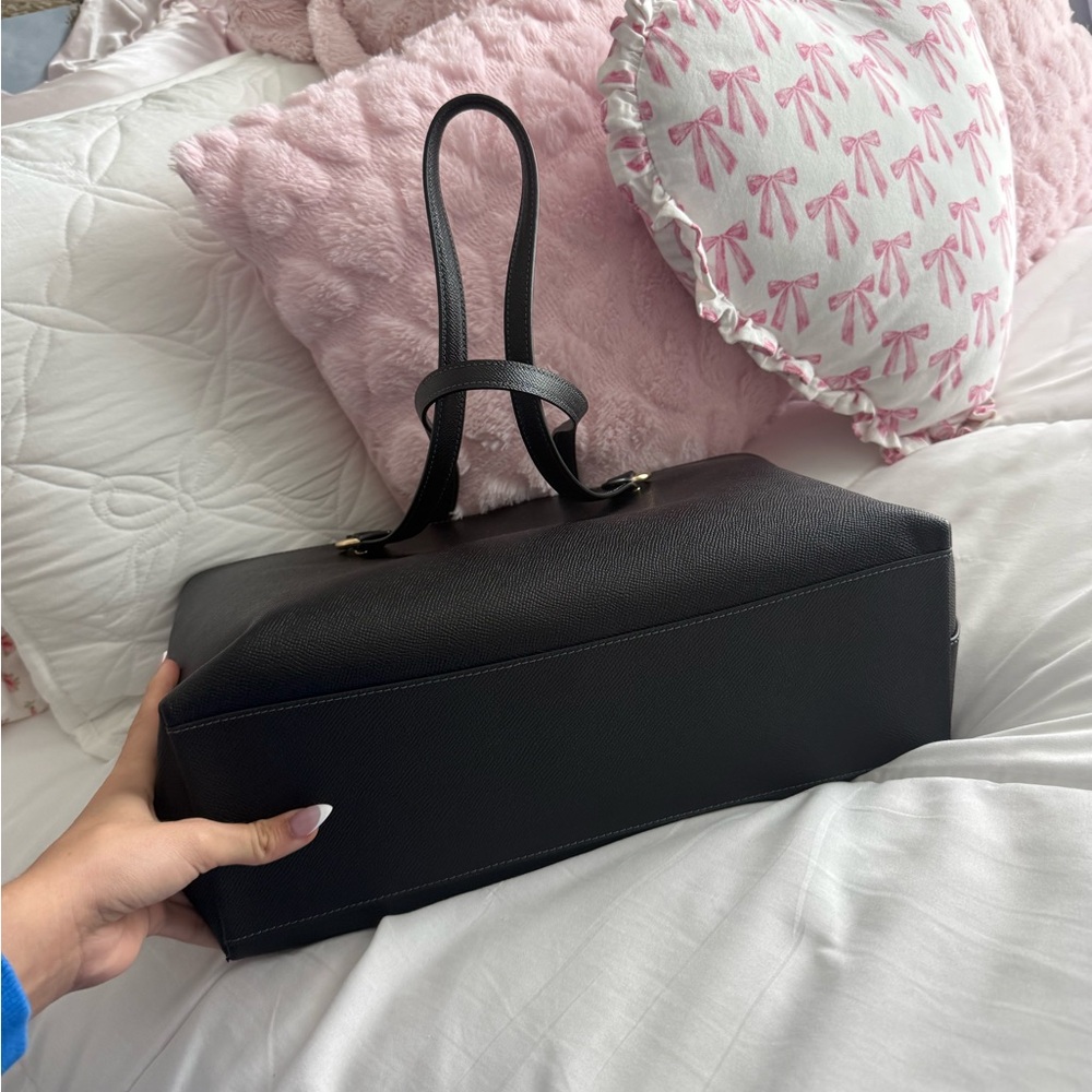 Black‎ coach, leather tote bag purse - Picture 3 of 7